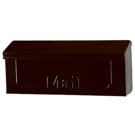 Solar Group Solar Group THHB0001 Galvanized Steel Horizontal Wall Mount Mailbox; Black 725174
